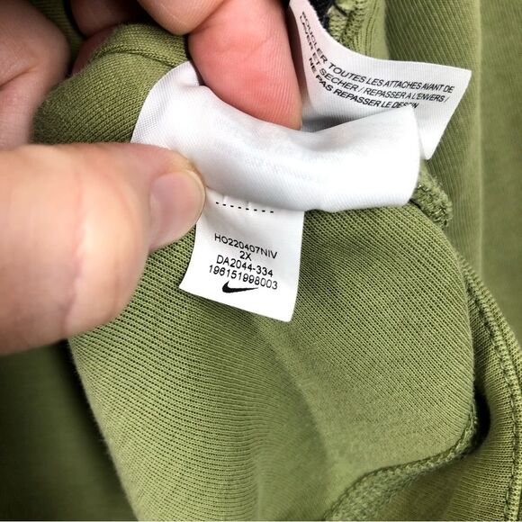 Nike Sportswear Tech Fleece Green Windrunner Hoodie Plus Size 2X DA2044-334 - Picture 7 of 7